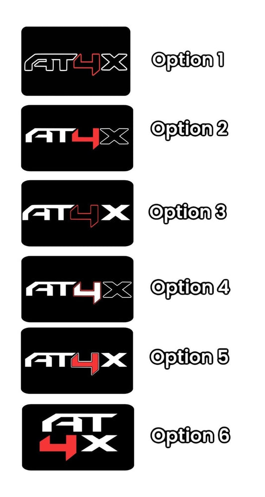 2019-2024 Custom GMC SIERRA AT4X Blackout Sun Visor Warning BLACKOUTS