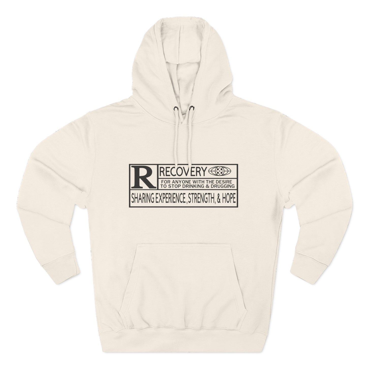 Recovery Hoodie – "Sharing Experience, Strength & Hope" Fleece Pullover