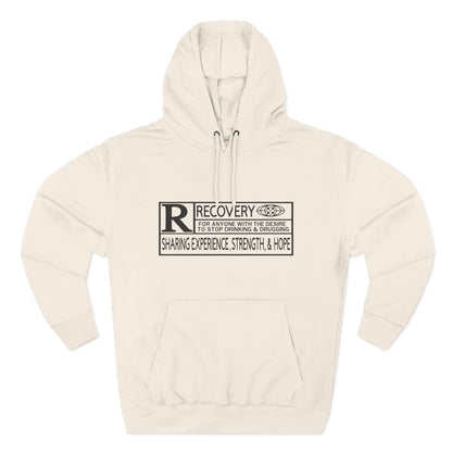 Recovery Hoodie – "Sharing Experience, Strength & Hope" Fleece Pullover