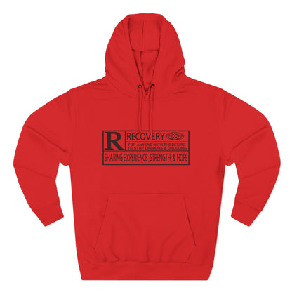 Recovery Hoodie – "Sharing Experience, Strength & Hope" Fleece Pullover