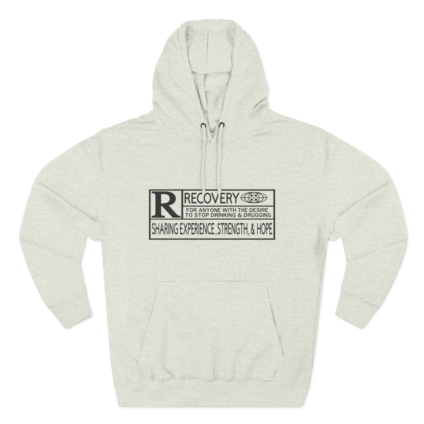 Recovery Hoodie – "Sharing Experience, Strength & Hope" Fleece Pullover