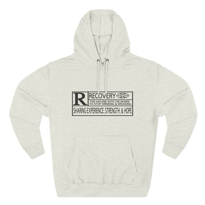 Recovery Hoodie – "Sharing Experience, Strength & Hope" Fleece Pullover