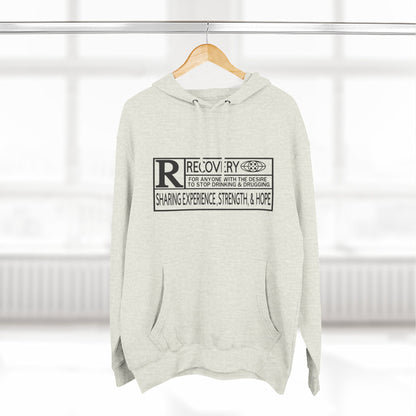 Recovery Hoodie – "Sharing Experience, Strength & Hope" Fleece Pullover