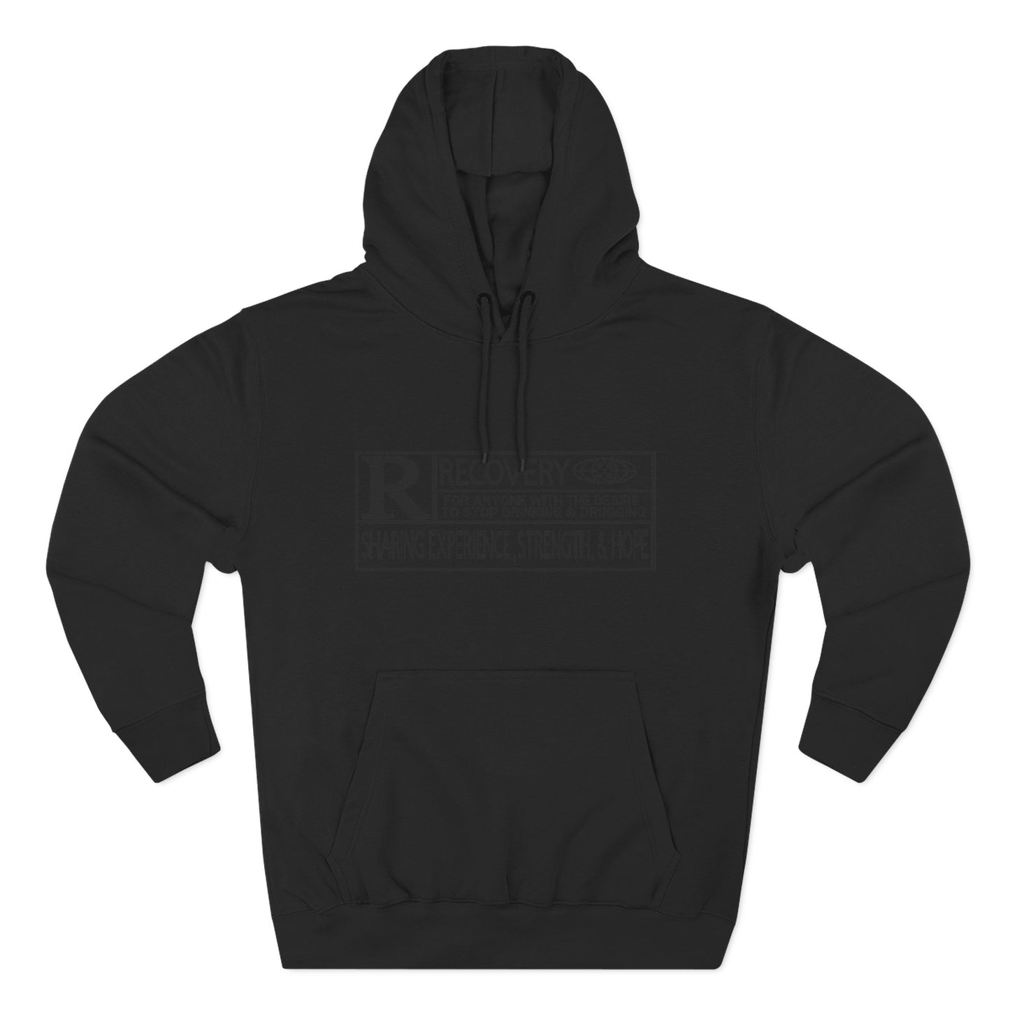 Recovery Hoodie – "Sharing Experience, Strength & Hope" Fleece Pullover