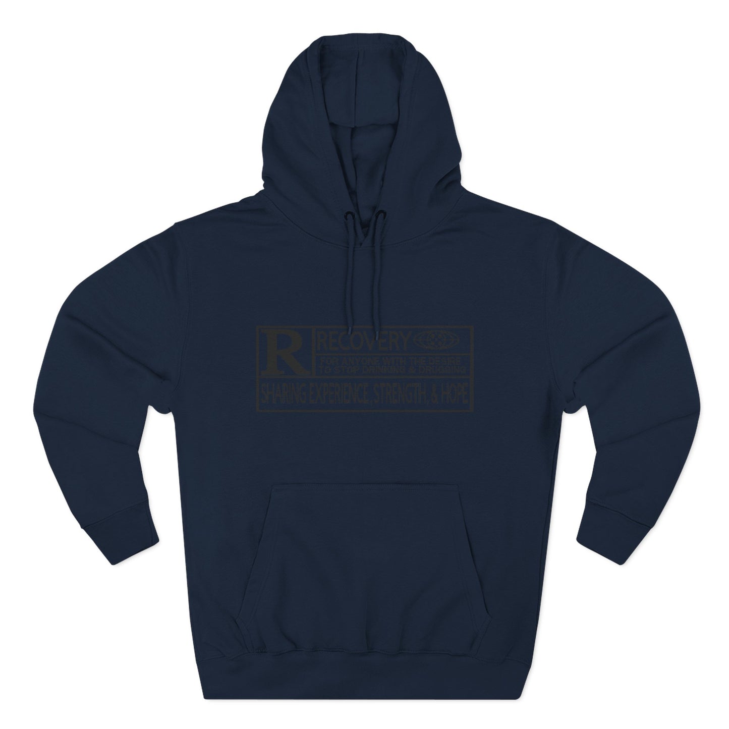 Recovery Hoodie – "Sharing Experience, Strength & Hope" Fleece Pullover
