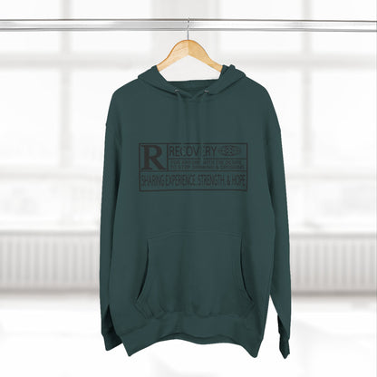 Recovery Hoodie – "Sharing Experience, Strength & Hope" Fleece Pullover