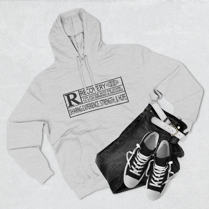 Recovery Hoodie – "Sharing Experience, Strength & Hope" Fleece Pullover