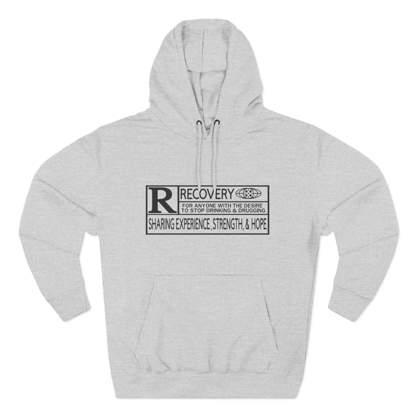 Recovery Hoodie – "Sharing Experience, Strength & Hope" Fleece Pullover