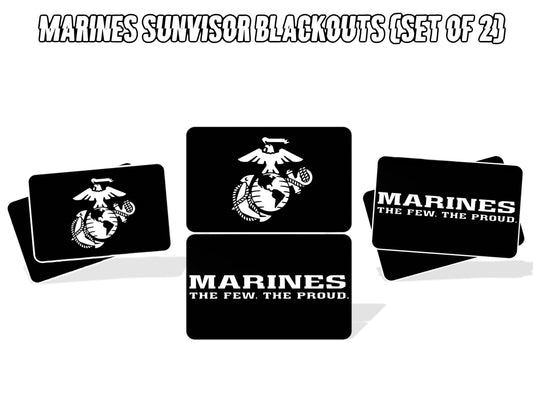 Marines SunVisor Blackouts - Set of 2