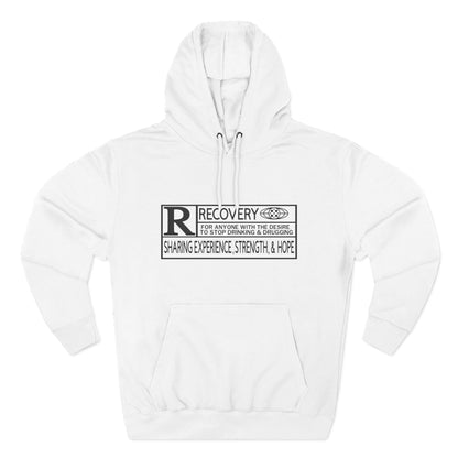 Recovery Hoodie – "Sharing Experience, Strength & Hope" Fleece Pullover