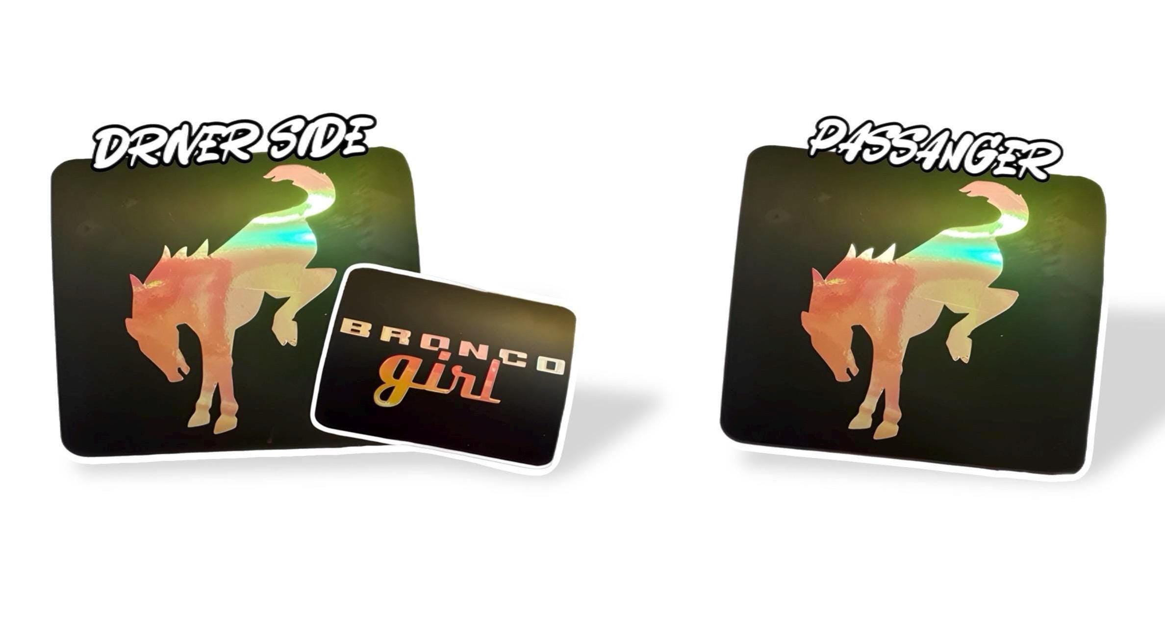 Bronco SunVisor Warning Label Blackouts | set of 3