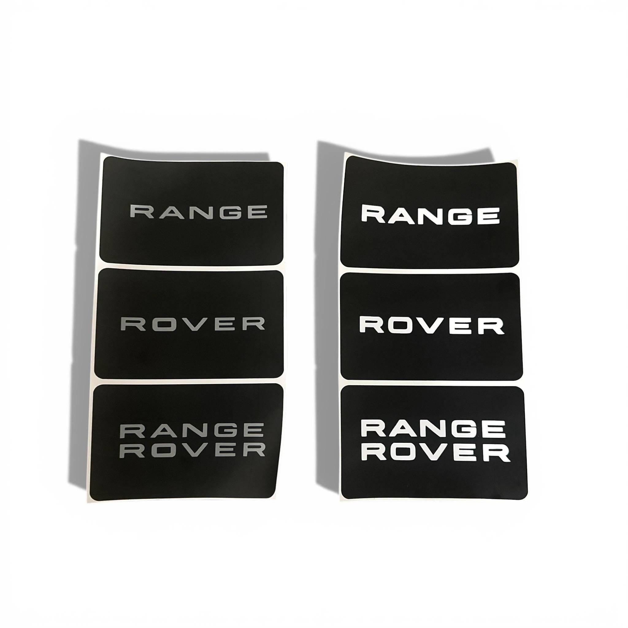 Range Rover SunVisor Warning Label Blackouts | set of 3