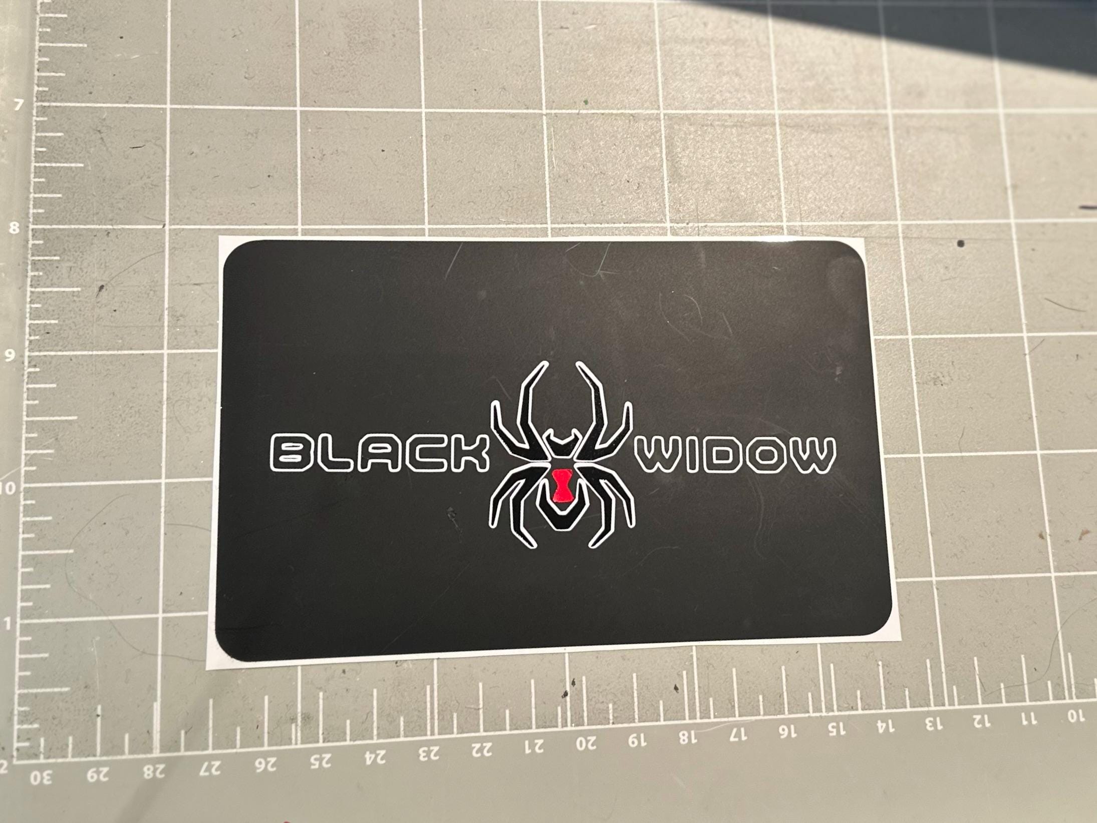 Black widow at4/at4x sunvisor warning label blackouts | (set of 2)