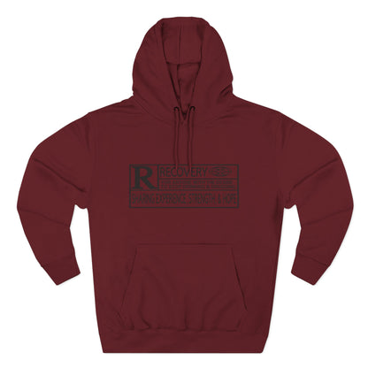 Recovery Hoodie – "Sharing Experience, Strength & Hope" Fleece Pullover
