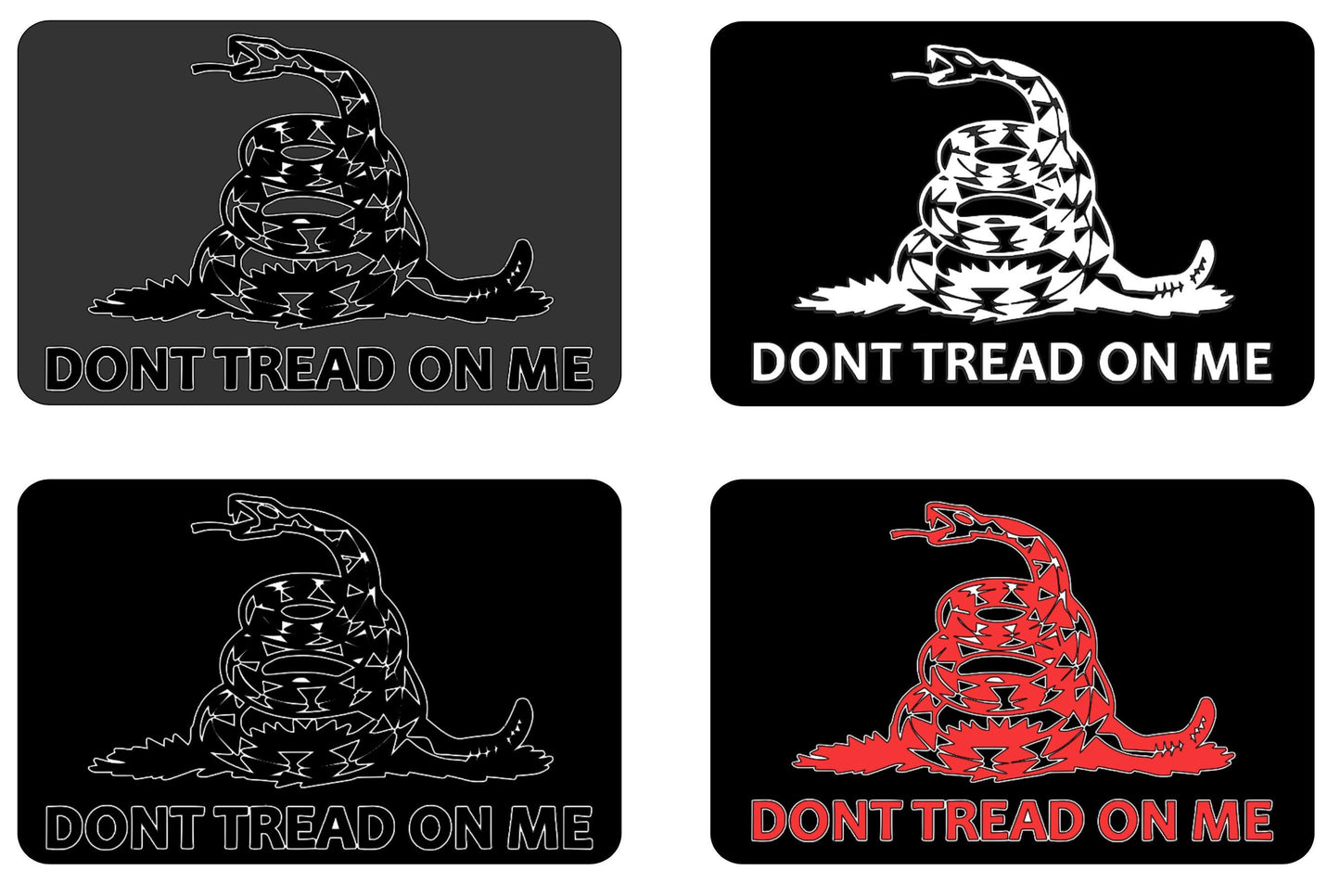 Don’t Tread On Me SunVisor Blackouts Custom - Set of 2