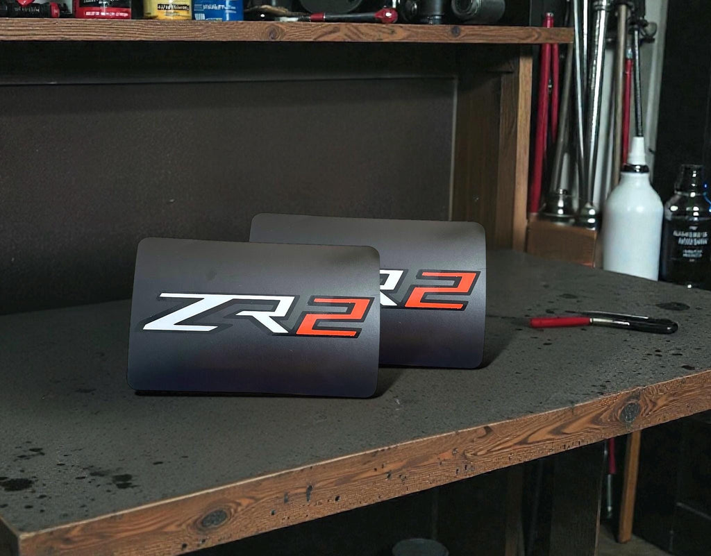 Sun Visor Warning Label Blackouts : Chevrolet Silverado ZR2/RST/Z71/High Country/TrailBoss/LT