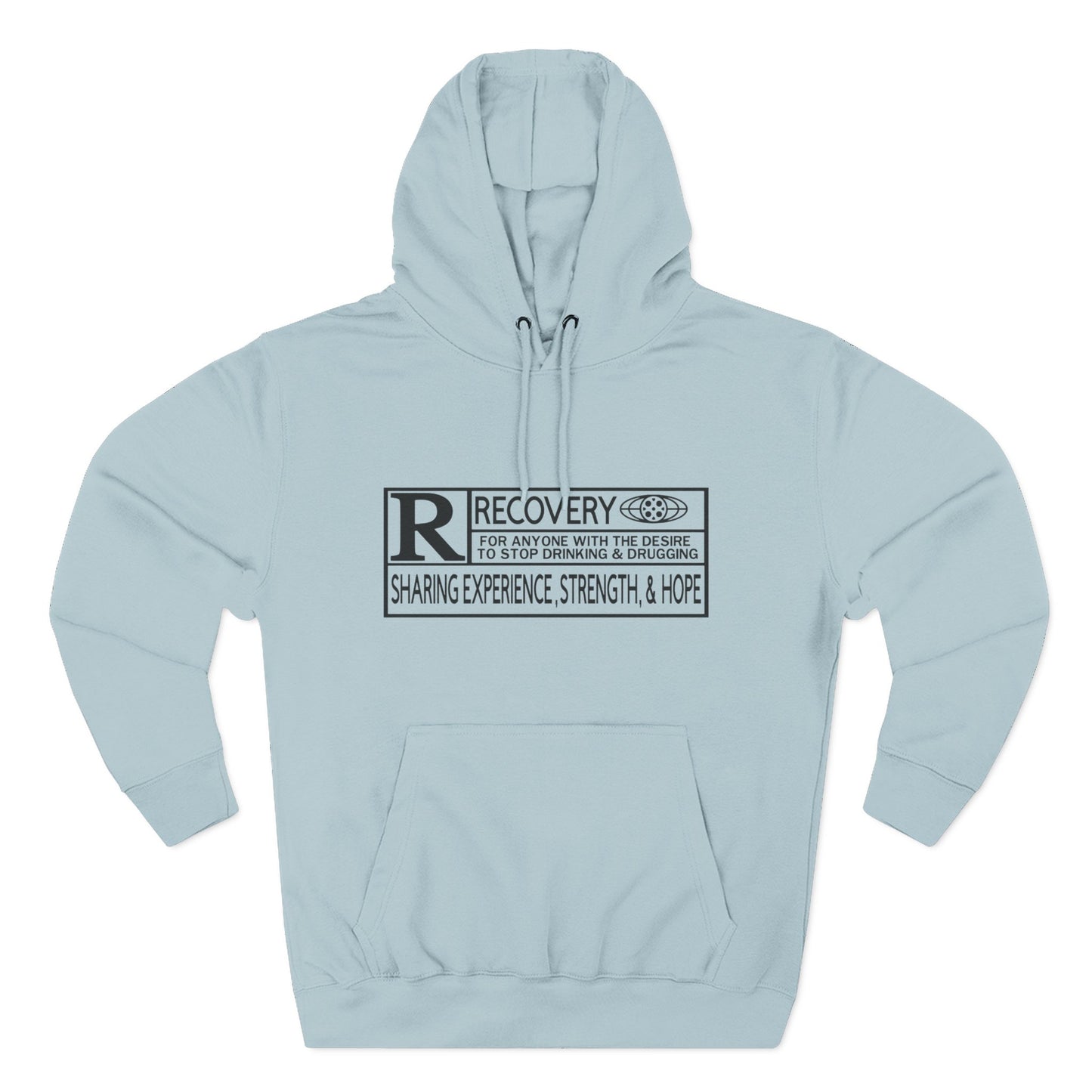 Recovery Hoodie – "Sharing Experience, Strength & Hope" Fleece Pullover