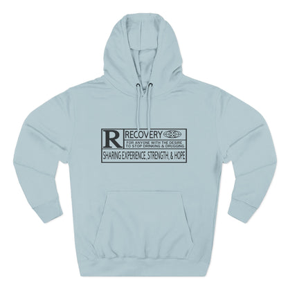 Recovery Hoodie – "Sharing Experience, Strength & Hope" Fleece Pullover