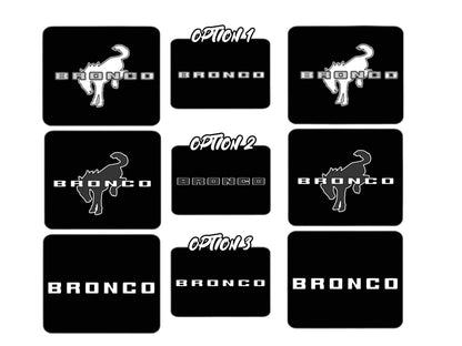 Bronco SunVisor Warning Label Blackouts | set of 3