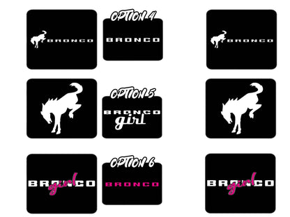 Bronco SunVisor Warning Label Blackouts | set of 3