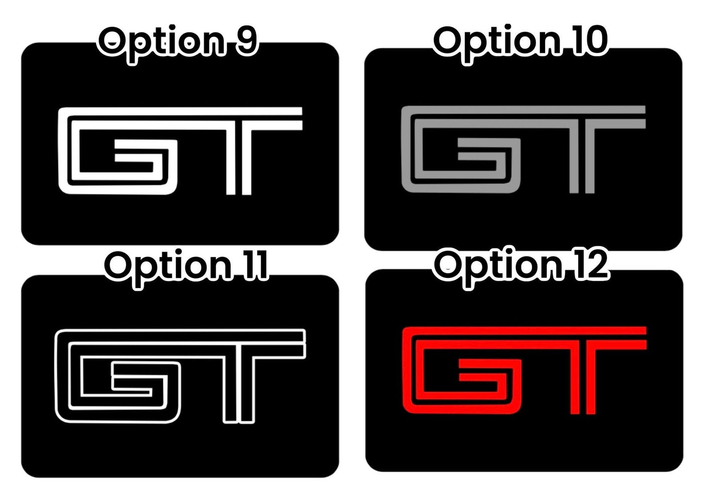 SunVisor Warning Label Blackouts - Mustang GT 5.0 GT350 GT500 *set of 2*