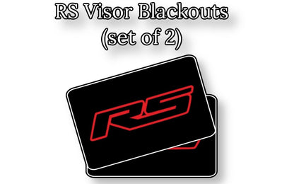 SunVisor Warning Label Blackouts | RS/RST - Chevy Equinox/Blazer/Traverse/Trailblazer