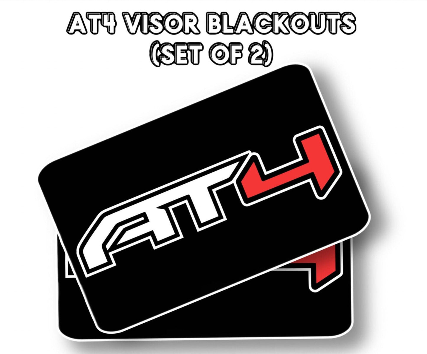 2019-2024 SunVisor Warning Label Blackouts : GMC Sierra AT4