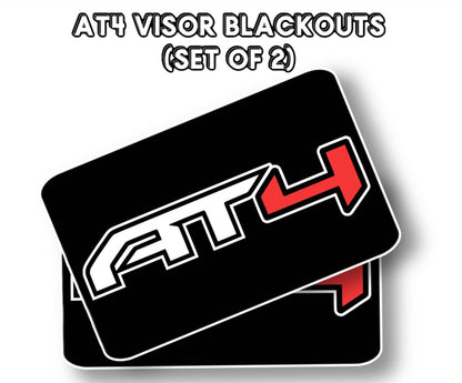 2019-2024 SunVisor Warning Label Blackouts : GMC Sierra AT4