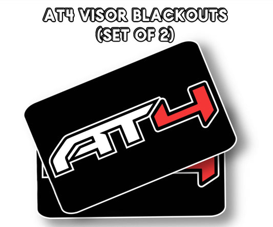 2019-2024 SunVisor Warning Label Blackouts : GMC Sierra AT4