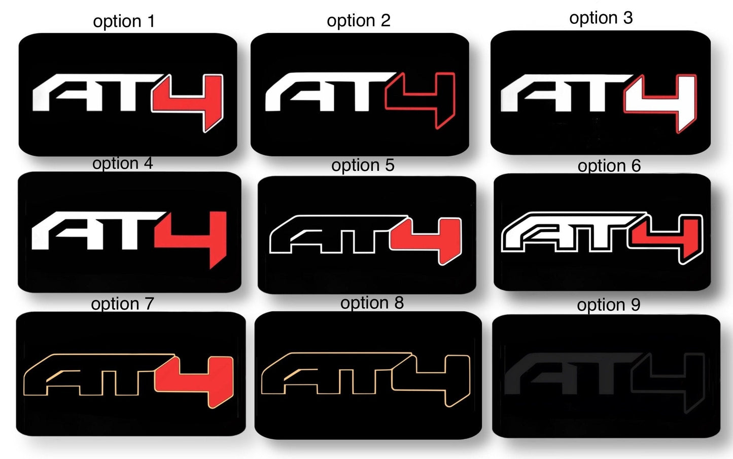 2019-2024 SunVisor Warning Label Blackouts : GMC Sierra AT4