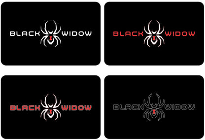 Black Widow AT4/AT4X SunVisor Warning Label Blackouts | (set of 2)