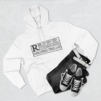 Recovery Hoodie – "Sharing Experience, Strength & Hope" Fleece Pullover