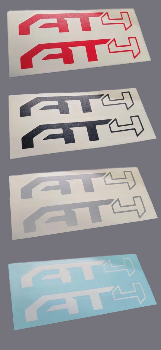 AT4 Off Road Decals (2-Pack) Fender Decals Fits 2019-2024 GMC Sierra 1500 12”x3”