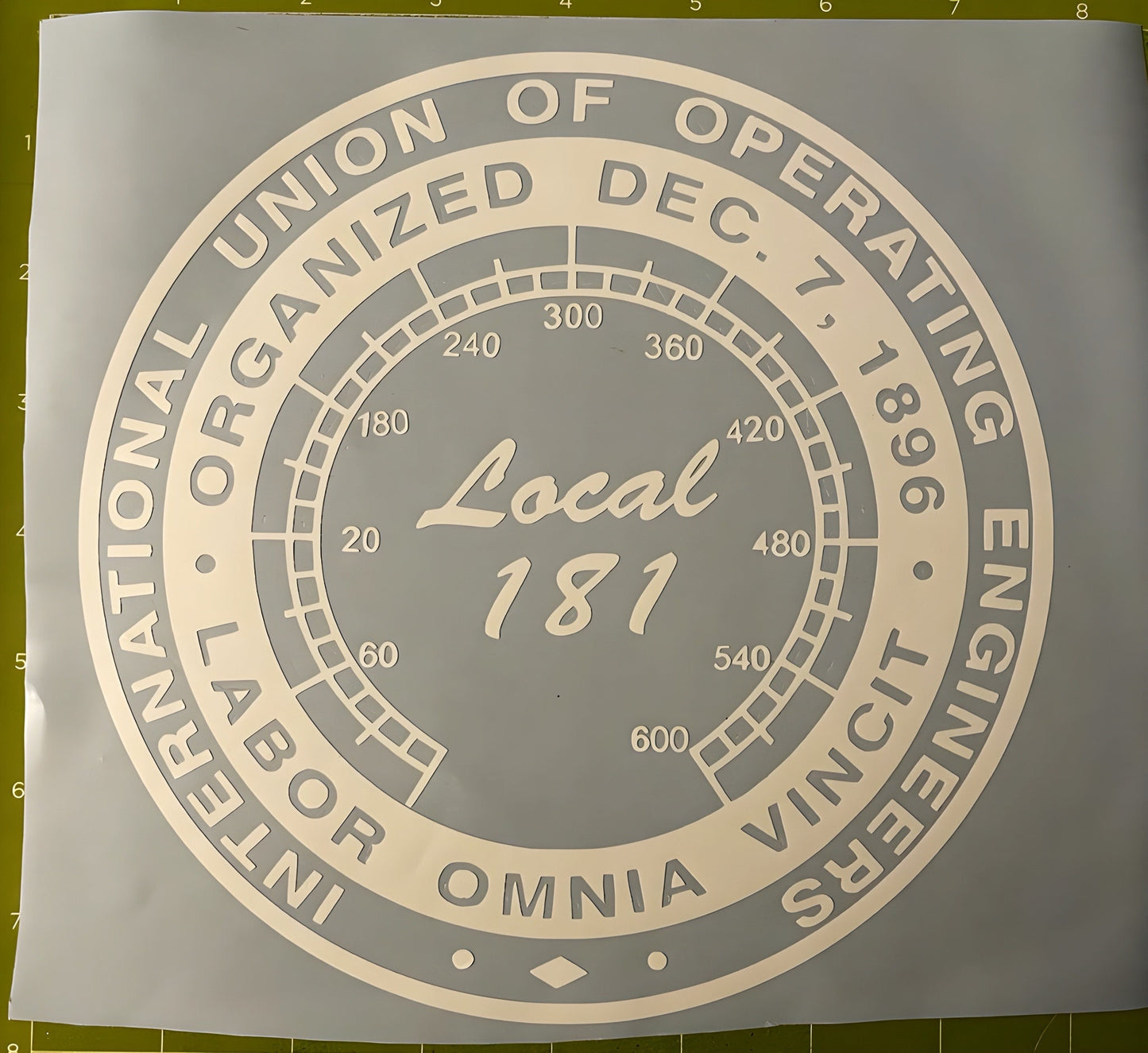 IUOE UNION DECAL - your local # | 10x10”