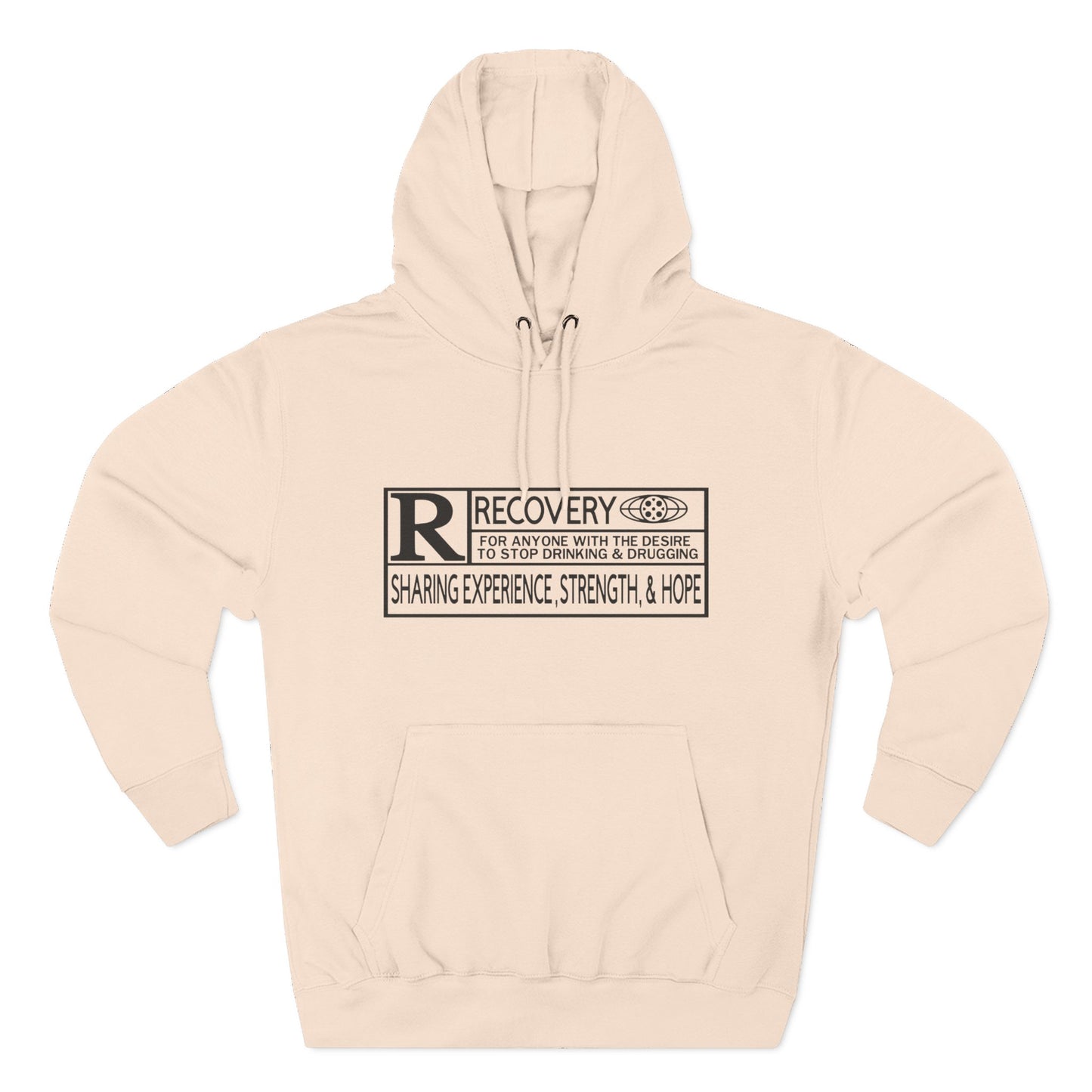 Recovery Hoodie – "Sharing Experience, Strength & Hope" Fleece Pullover