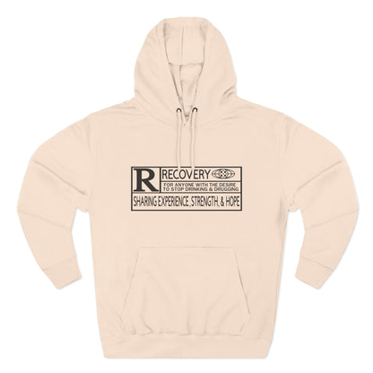 Recovery Hoodie – "Sharing Experience, Strength & Hope" Fleece Pullover