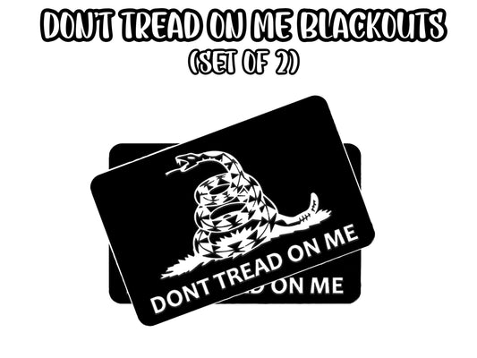 Don’t Tread On Me SunVisor Blackouts Custom - Set of 2