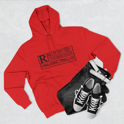 Recovery Hoodie – "Sharing Experience, Strength & Hope" Fleece Pullover