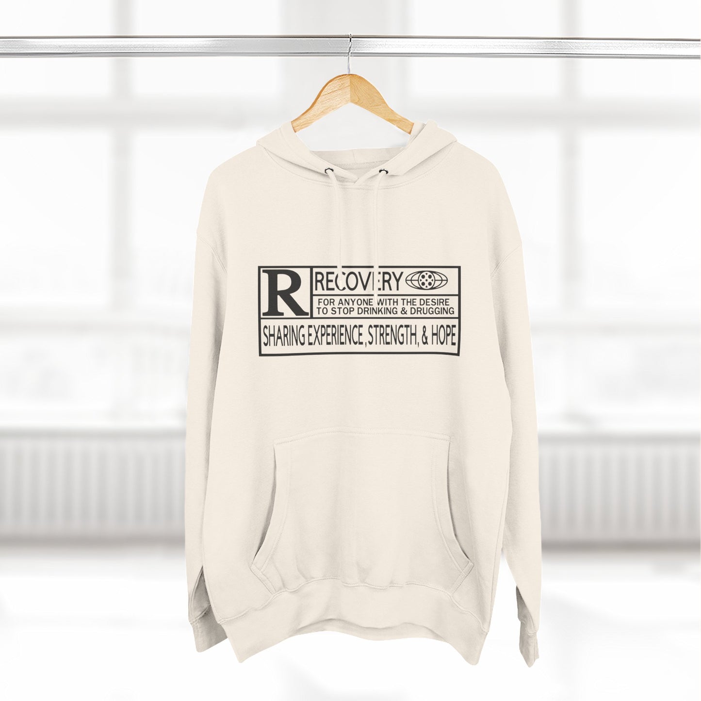 Recovery Hoodie – "Sharing Experience, Strength & Hope" Fleece Pullover