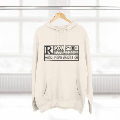 Recovery Hoodie – "Sharing Experience, Strength & Hope" Fleece Pullover