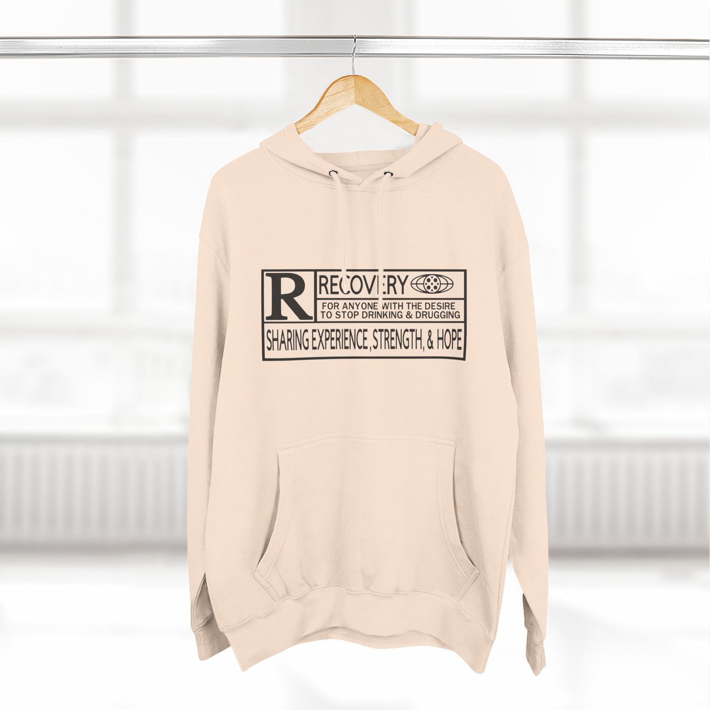 Recovery Hoodie – "Sharing Experience, Strength & Hope" Fleece Pullover