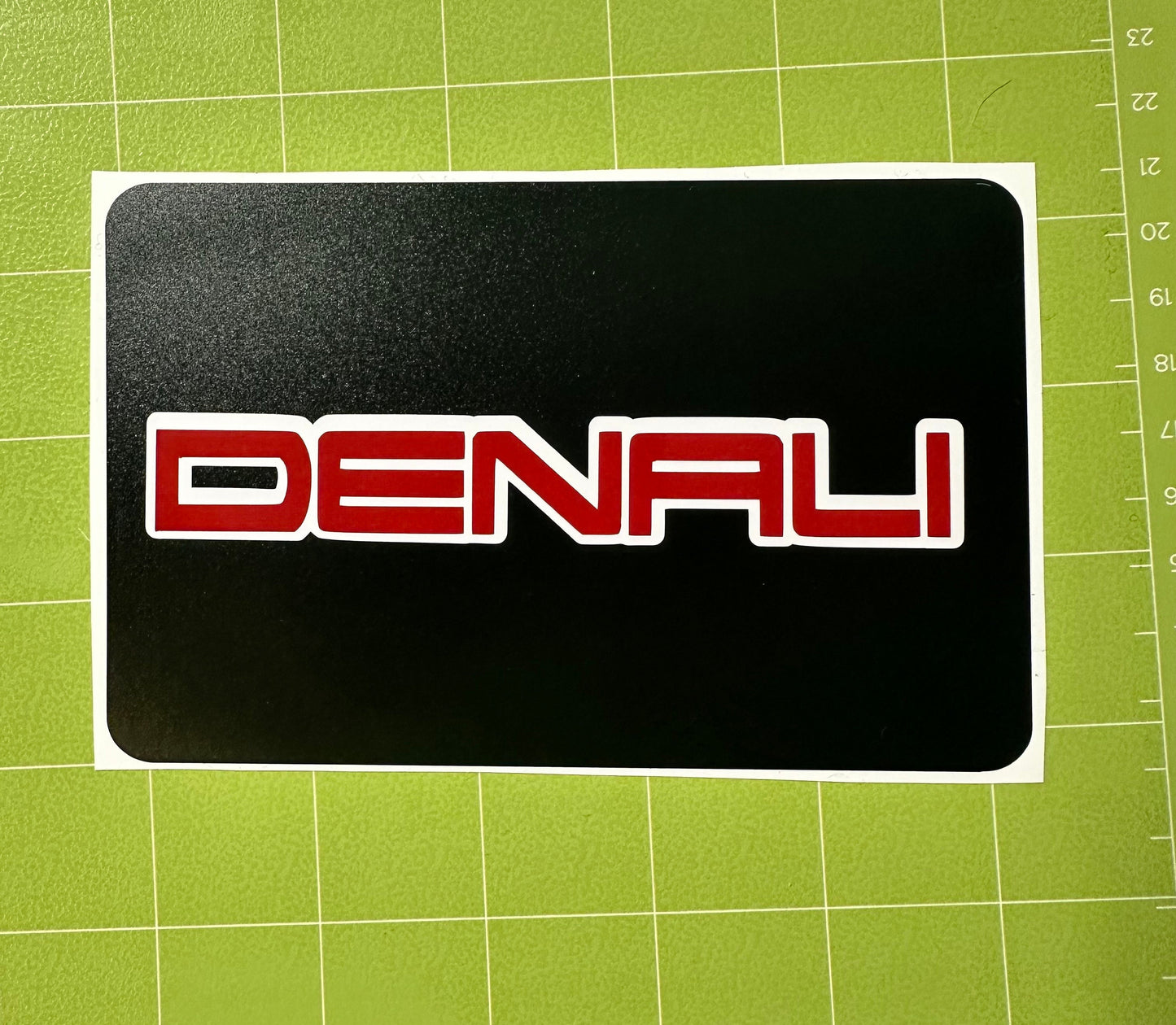 Custom GMC Denali Blackout Sun Visor Warning Decals (2)