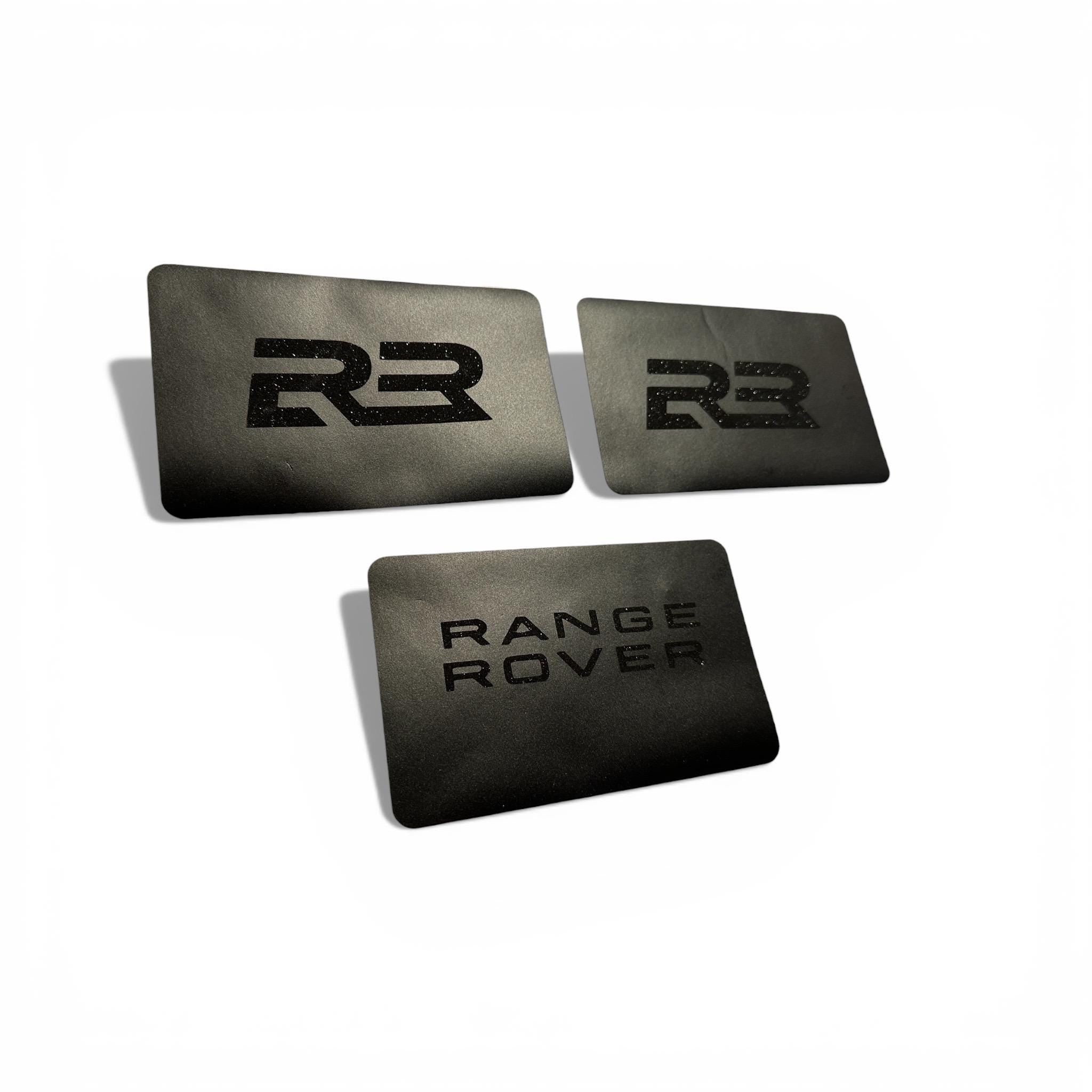 Range Rover SunVisor Warning Label Blackouts | set of 3