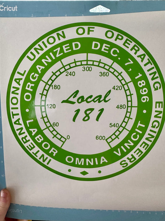 Custom IUOE Union Logo Decal - YOUR Union #