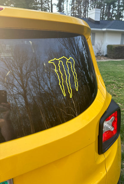 Custom Monster Logo Decal