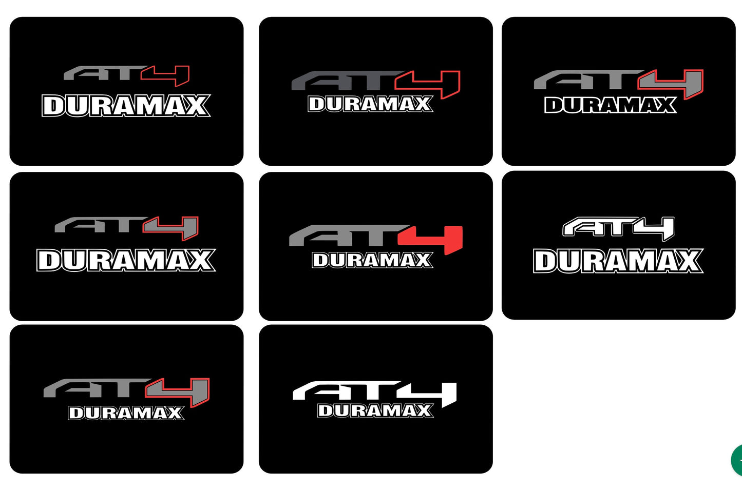 SunVisor Warning Label Blackouts - AT4 DURAMAX