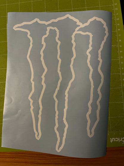 Custom Monster Logo Decal