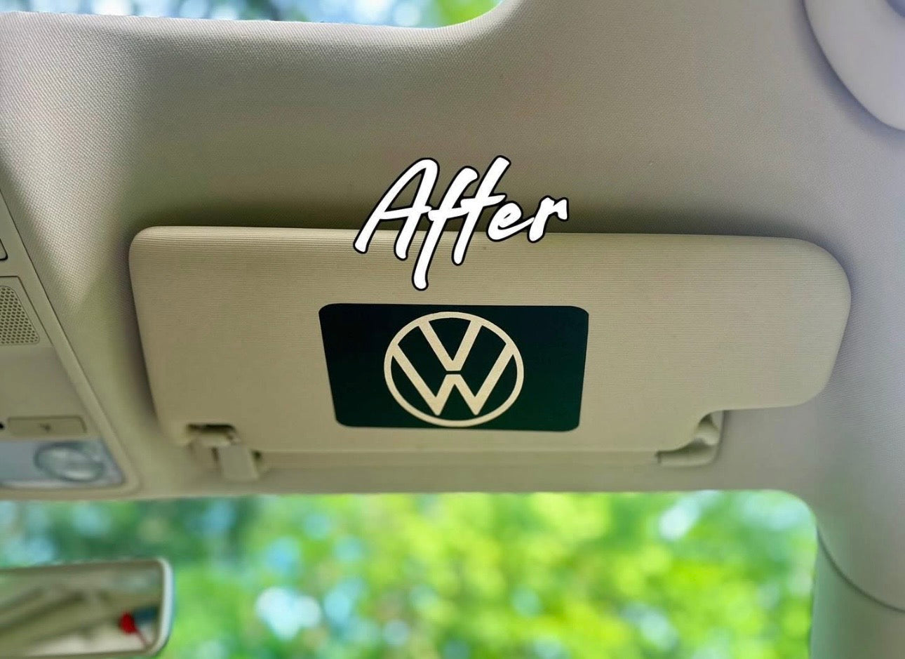 Custom SunVisor Warning Label Blackouts