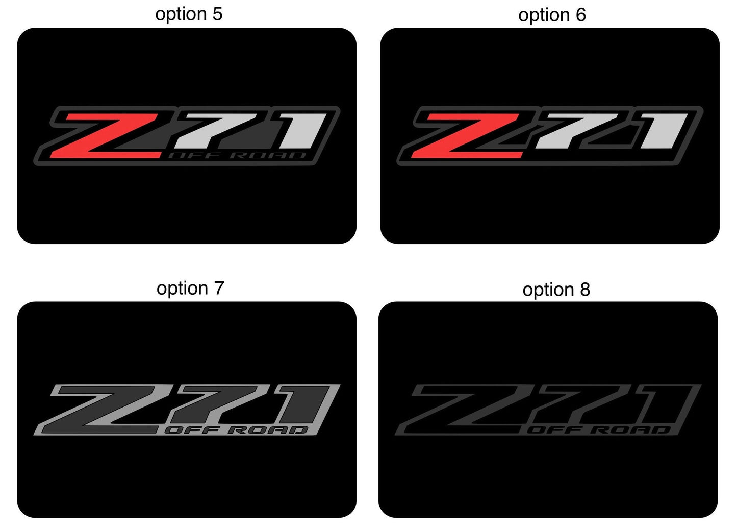 SunVisor Warning Label Blackouts : Chevrolet Z71