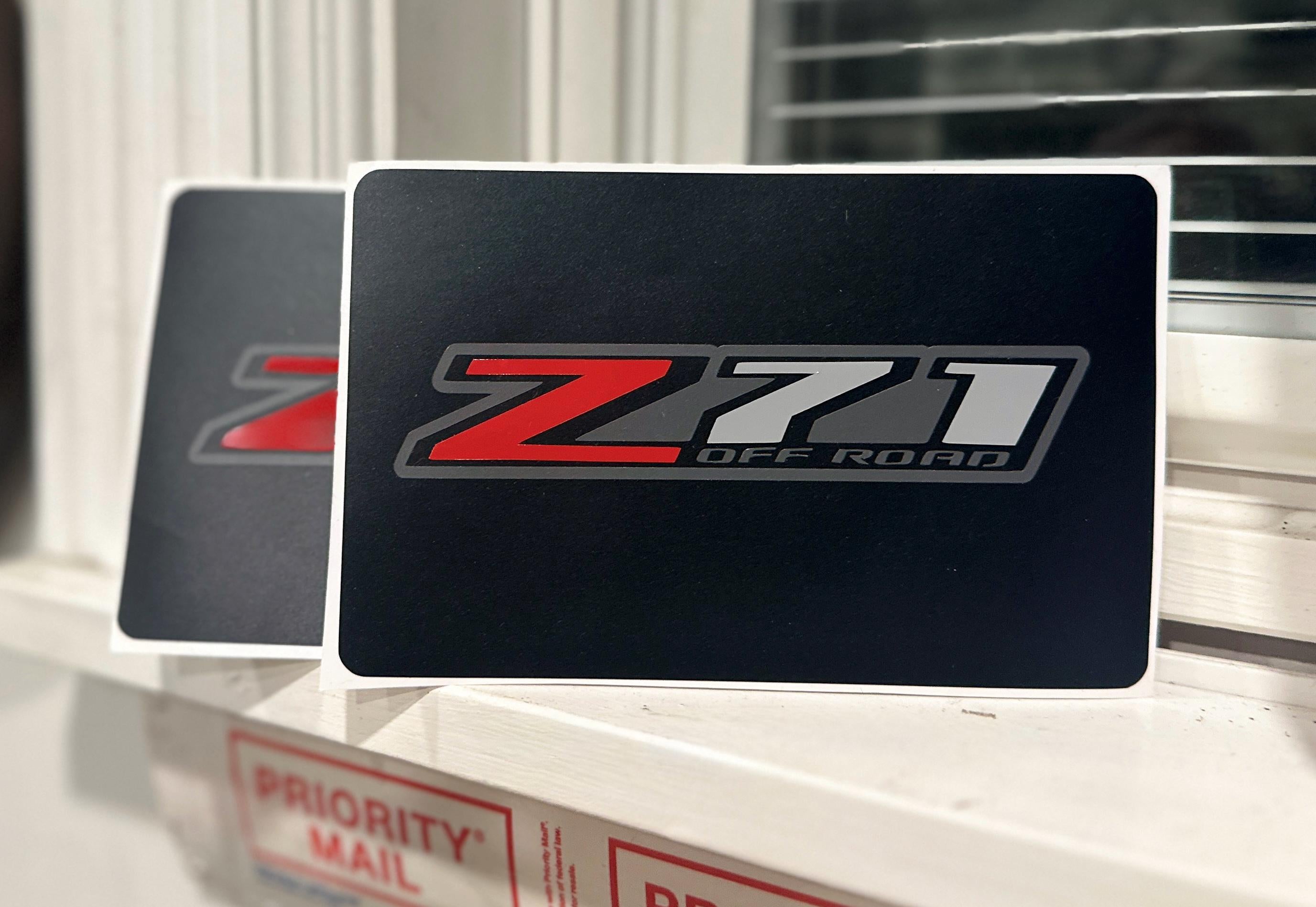 SunVisor Warning Label Blackouts : Chevrolet Z71